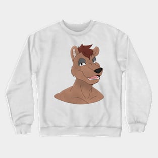 Anthro animal face Crewneck Sweatshirt